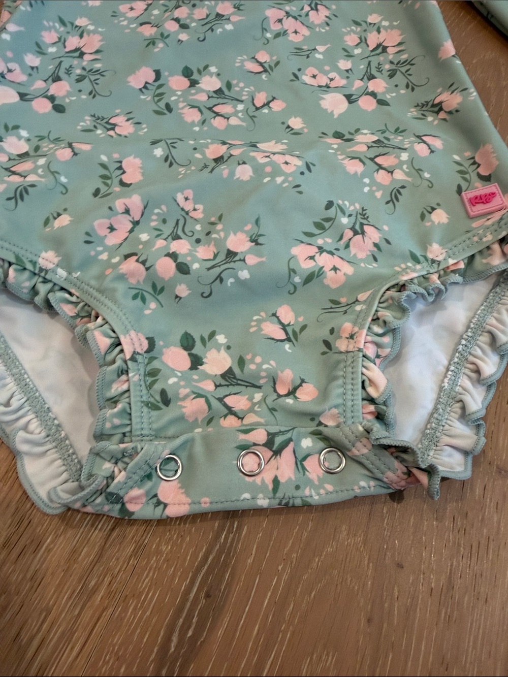 Ruffle Butts 2T Rash Guard Swimsuit - Picture 3 of 5